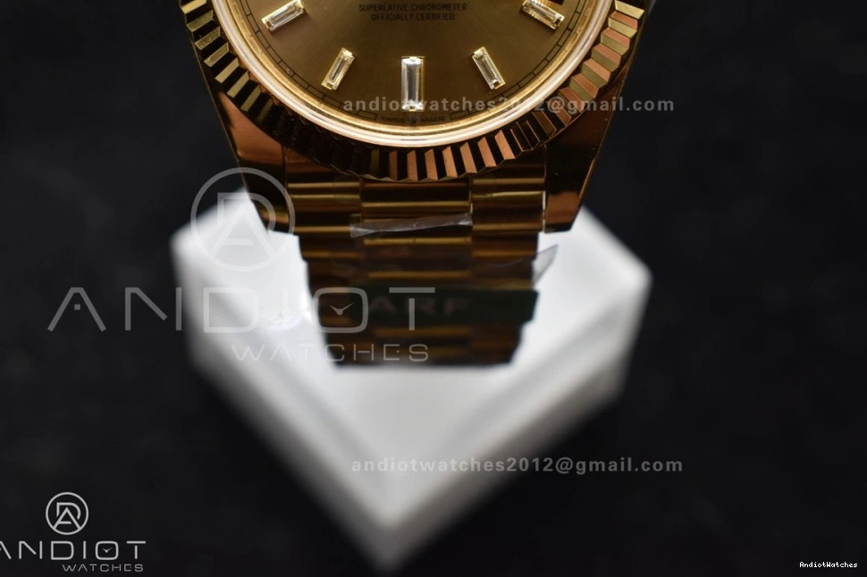 On VR3255 Dial YG Edition Sustainable 228238 654 Best 40 Bracelet Date ARF Crystal Weight) 1:1 President (Gain Gold Day 0415